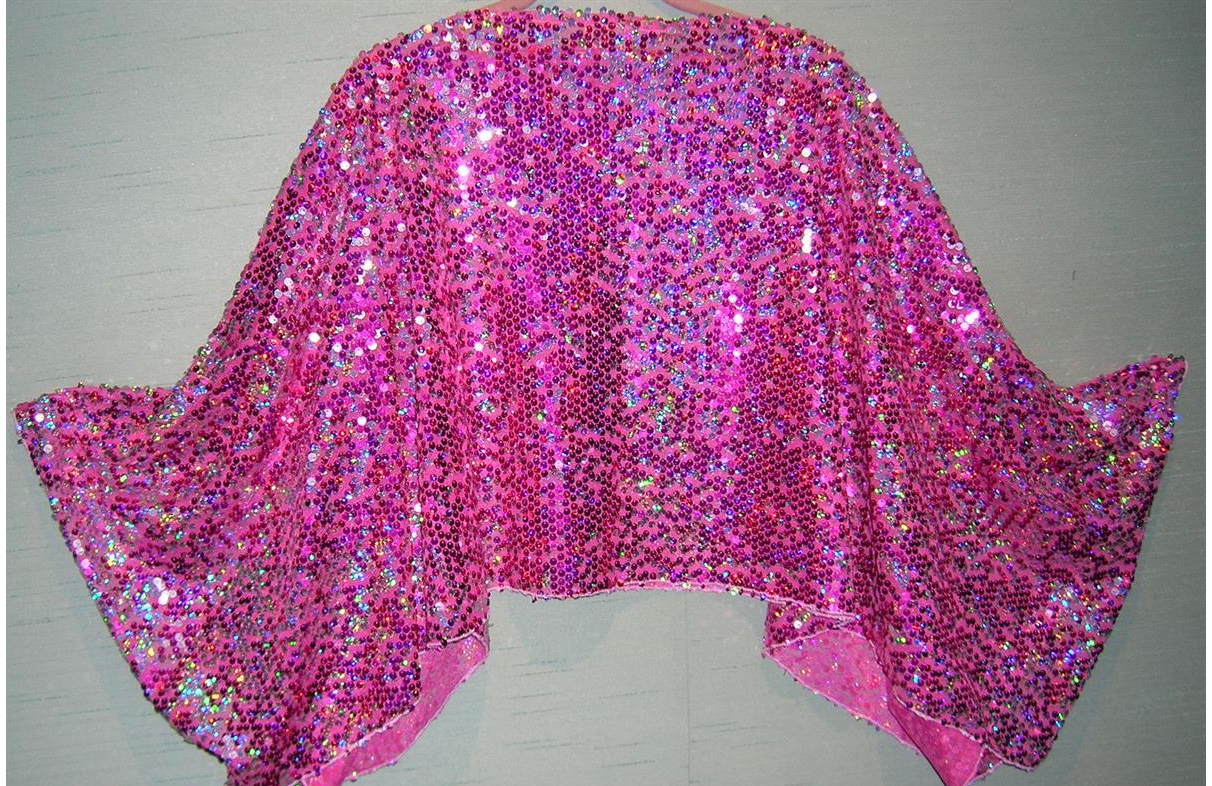 Fuchsia Sequin Topper