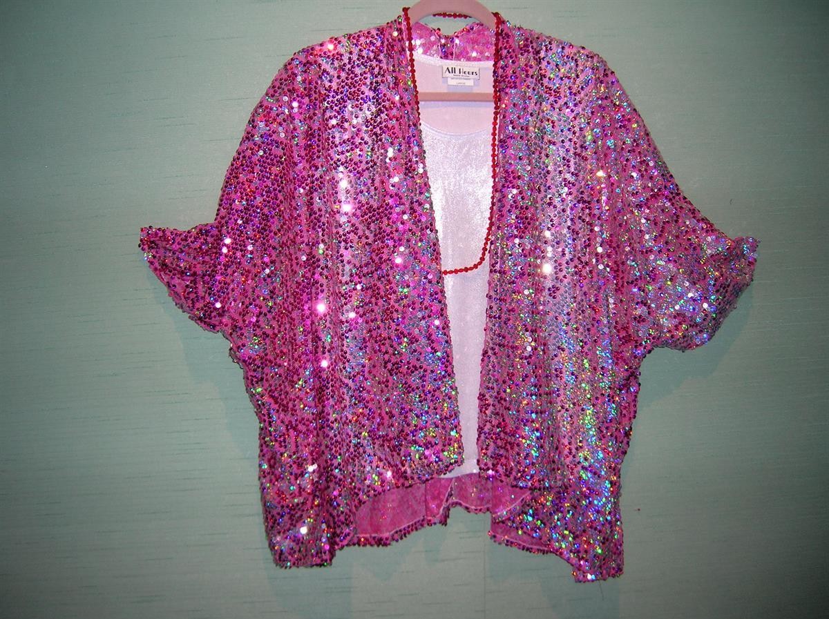 Fuchsia Sequin Jacket